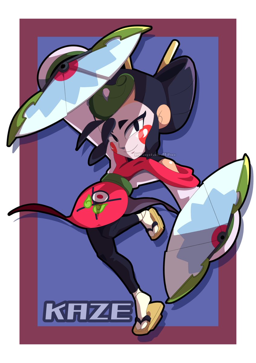 KAZE. #KatanaKingdom #ブロスタ鋭角部 #BrawlStarsArt