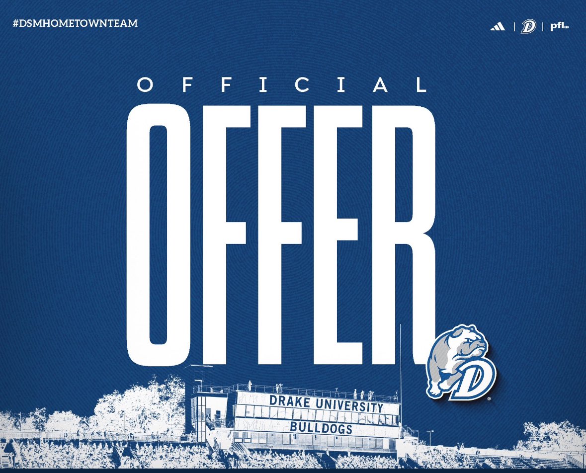 Eli Kampman (@elikamp11) on Twitter photo After a great Junior Day Visit, I’m excited to announce that I’ve received a Division 1 offer to play football at Drake University! <a href="/CoachJoeWoodley/">Coach Joe Woodley</a> <a href="/joe_evans7/">Joe Evans</a> <a href="/Coach_VasquezAJ/">A.J. Vasquez</a> <a href="/FootballSolon/">Solon Football</a> #AGTG After a great Junior Day Visit, I’m excited to announce that I’ve received a Division 1 offer to play football at Drake University! <a href="/CoachJoeWoodley/">Coach Joe Woodley</a> <a href="/joe_evans7/">Joe Evans</a> <a href="/Coach_VasquezAJ/">A.J. Vasquez</a> <a href="/FootballSolon/">Solon Football</a> #AGTG