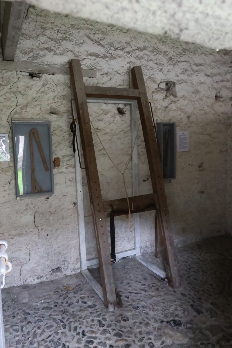 The whipping room at Beaumaris Gaol. I find it astonishing that judicial corporal punishment was made illegal in 1948 yet the caning/ strapping/ slippering of children in our schools was legal until the late 1980s.
