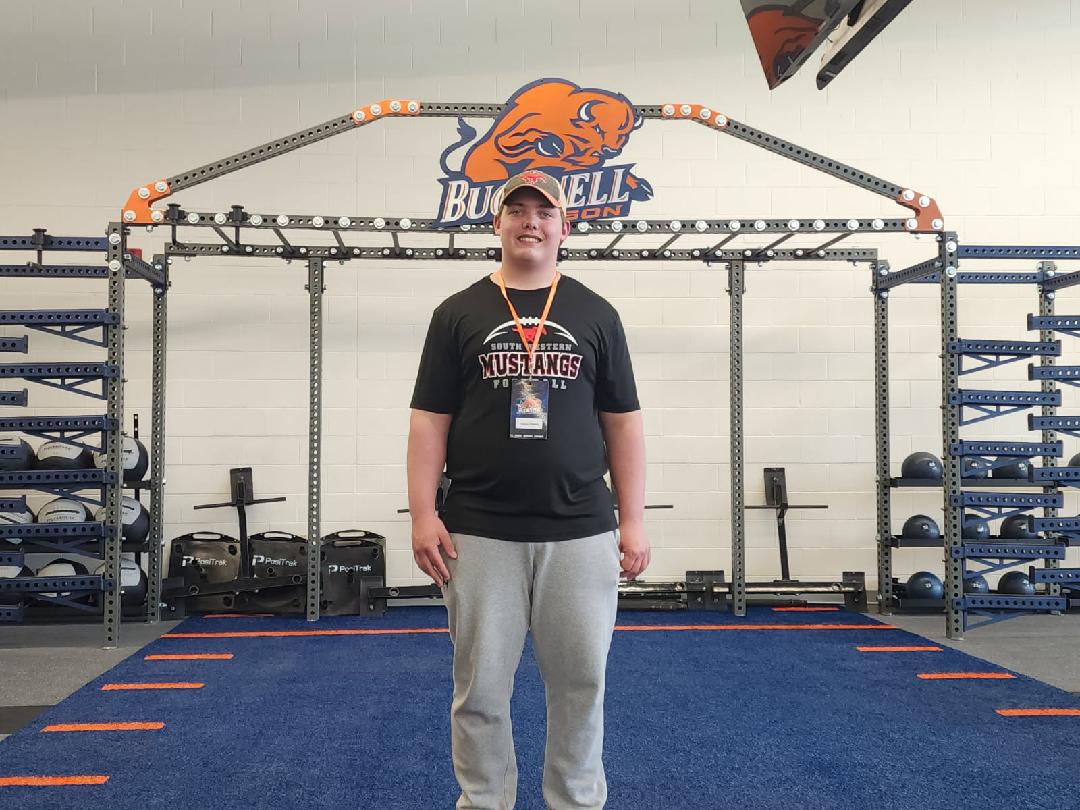 Great time yesterday at <a href="/Bucknell_FB/">Bucknell Football</a> for their spring game. Thank you to the coaches for the tour of the campus and  facilities. 
<a href="/CoachLeGrant/">Kiem LeGrant</a> 
<a href="/Coach_Brady/">Aaron Brady</a> 
<a href="/TonyShermeyer/">Tony Shermeyer</a>