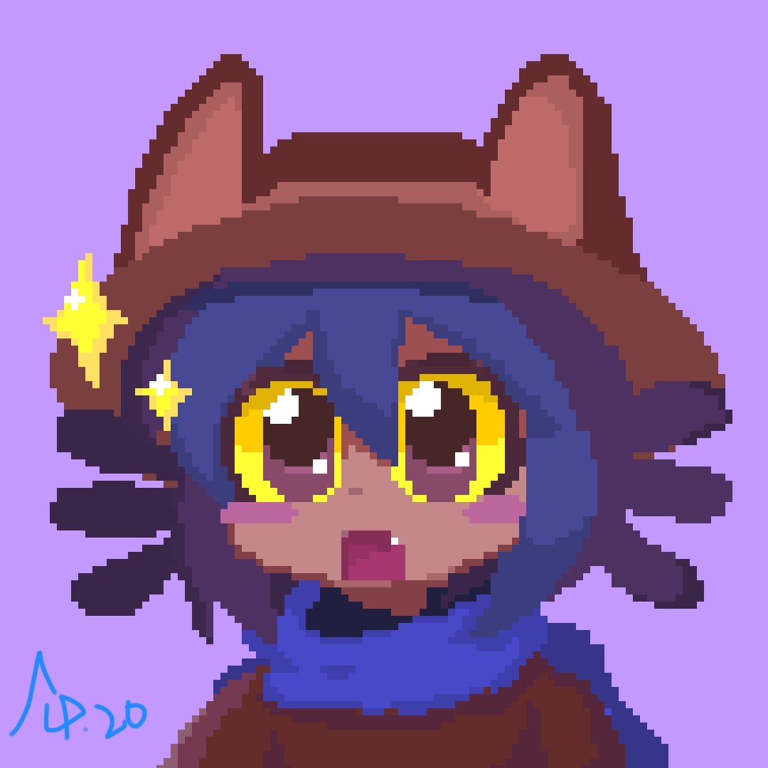 #OneshotGame #OneShot #pixelart I drew a pixelated Niko and imitated a meme.Hope y'all like it!😺