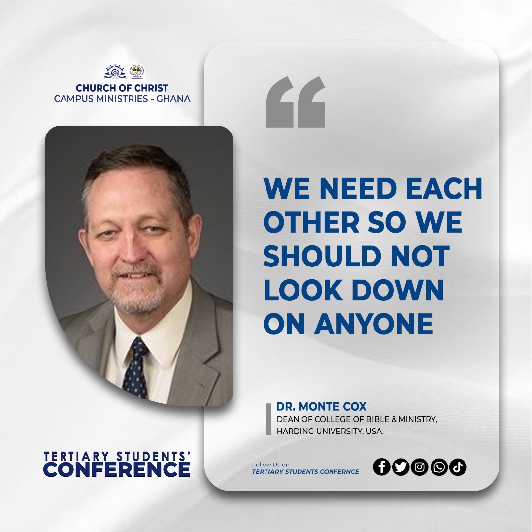 COCTSC_gh's tweet photo. 𝐓𝐒𝐂 𝐃𝐀𝐘 𝟐 - 𝐄𝐱𝐜𝐞𝐫𝐩𝐭𝐬 
𝗗𝗿. 𝗠𝗼𝗻𝘁𝗲 𝗖𝗼𝘅 challenged us with a powerful message: “Present Your Bodies as a Living Sacrifice — Conforming or Transforming in Morality?” 
📖 Will you conform, or will you be transformed?

#TSC2025 #ChurchOfChristGhana https://t.co/zQz6YglQe5