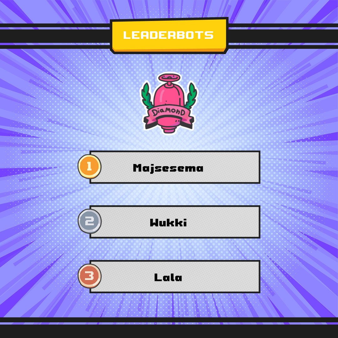 🔥Big ups to our current Evo legends 👑

1️⃣ Majsesema
2️⃣ Wukki
3️⃣ Lala

New week, new chance to rise 👀
Let’s go!