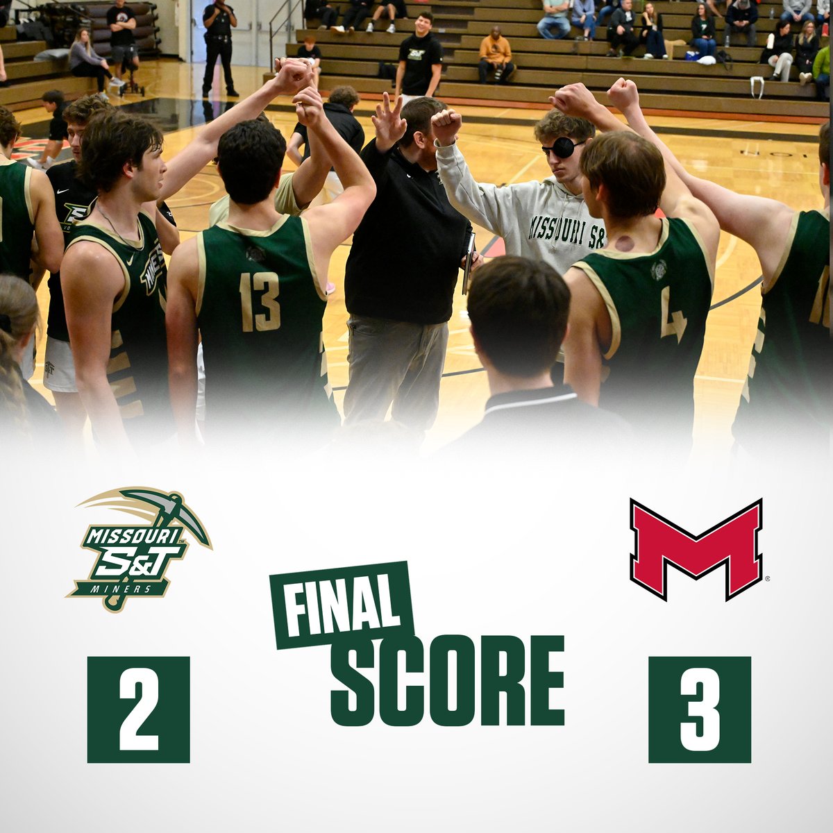 Our season ends in a close one in the IVA semifinals...
#minerpride #IVAchampionships