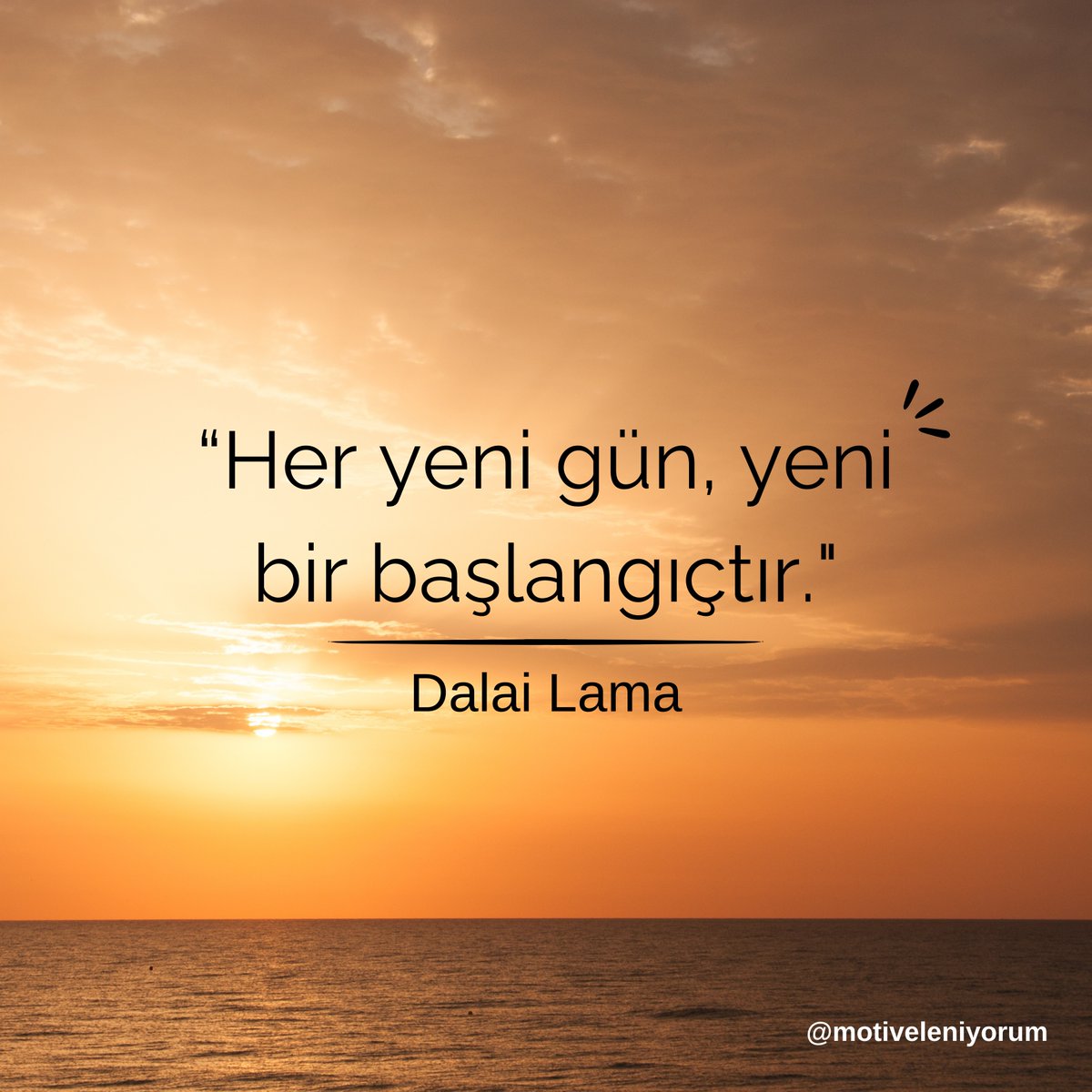 Pazar sabahına motive bir başlangıç yapın!
"Her yeni gün, yeni bir başlangıçtır." — Dalai Lama

Siz bugün neyi başarmayı planlıyorsunuz? Yorumlarda paylaşın! #PazarMotivasyonu #KişiselGelişim