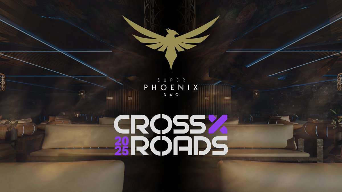 SuperPhoenixSPS's tweet photo. Super Phoenix DAO is heading to @SolanaCrossroad  2025!

We’re pulling up to connect, build, and show the power of community-led gaming innovation.

🗓️ April 25–26
📍 Portals Theatre Space
🎥 We'll be livestreaming the full experience!

 see you there.