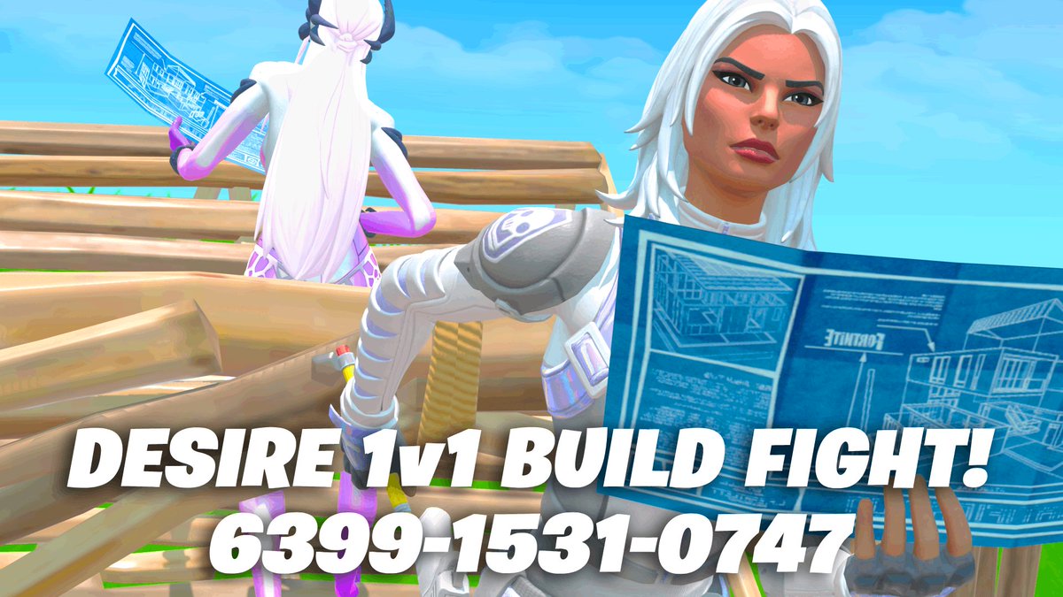 GatsUEFN's tweet photo. Hey 👋 We just released our brand new map *DESIRE 1v1 BUILD FIGHT*  

If you are interested in playing the map code is *6399-1531-0747* or search *DESIRE 1v1 BUILD FIGHT*  

#FortniteCreative #1v1 #BuildFight https://t.co/M0TnMXSShr