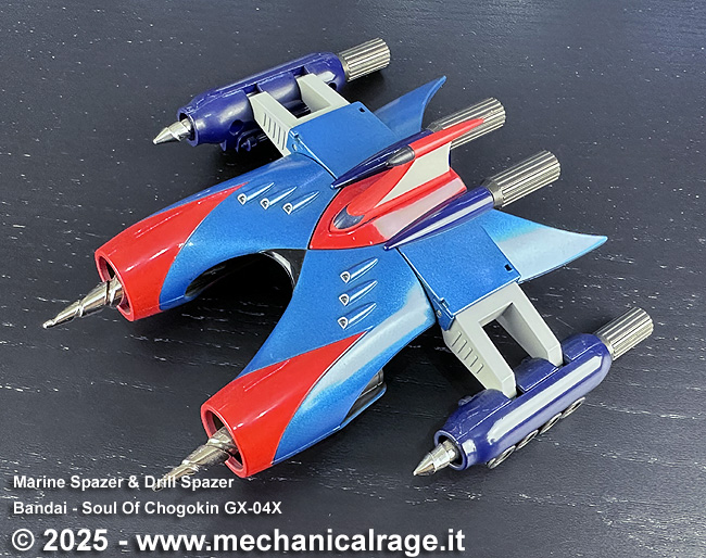 1974Tetsuya's tweet photo. Marine &amp; Drill Spazer - Bandai Soul of Chogokin GX-04X
https://t.co/0ikwi7FRrx

#grendizer #goldrake #uforobot #bandai #soulofchogokin #atlasuforobot https://t.co/yebn6uP3xX