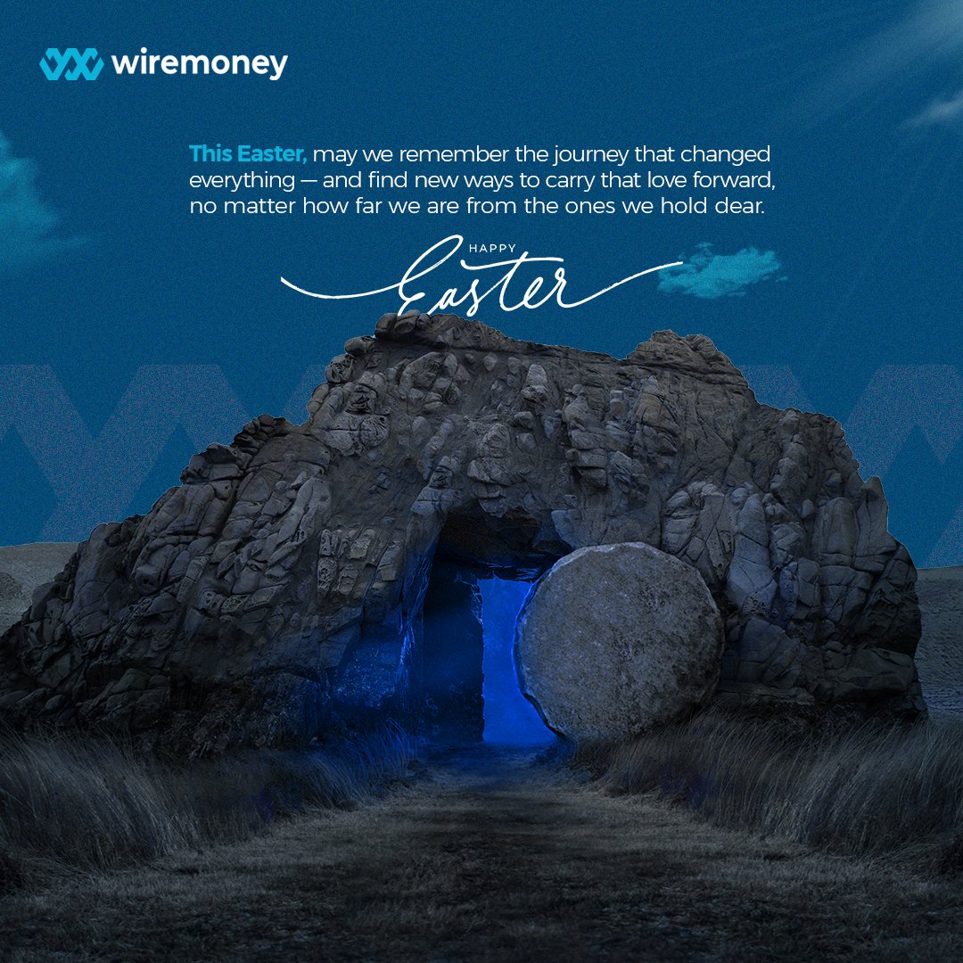 WireMoney_'s tweet photo. Wiremoney wishes you a Happy Easter filled with love, reflection, and hope for the future.

#HappyEaster #Wiremoney https://t.co/2e0s9sJegh