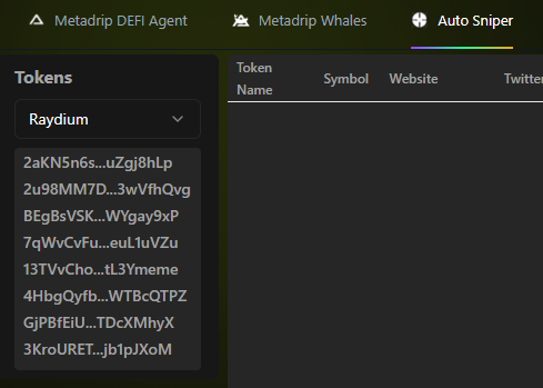 metadripai's tweet photo. We’ve integrated @RaydiumProtocol  Launchlab into Metadrip’s Auto Sniper. Their Launchlab is very impressive so naturally, we’ve integrated it into Metadrip’s Auto Sniper.  Buy new added tokens, set your sell targets in advance and let our auto sniper do the work.  

Features:  
- Auto-sell at profit target 
- Auto-sell on stop loss 
- Set max holding duration 
- MEV protection for optimal execution 
- Turbo Tip integration via Jito 
- Auto-check for token site, Telegram & X  
#Solana #Raydium #Launchlab #Metadrip