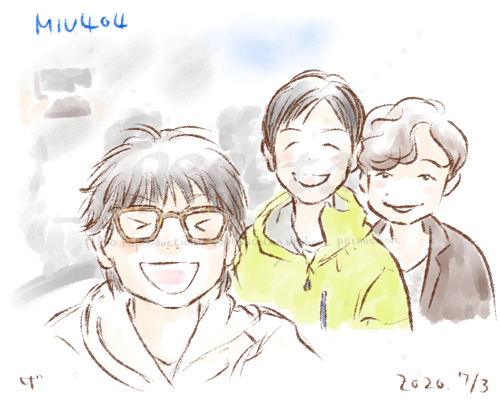 二話放送後に描いた絵を・・
オフショットの伊吹が伊吹過ぎ😆
#MIU404 