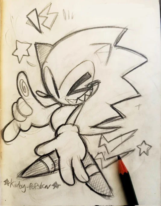 Sonic sketchbook doodle lol 