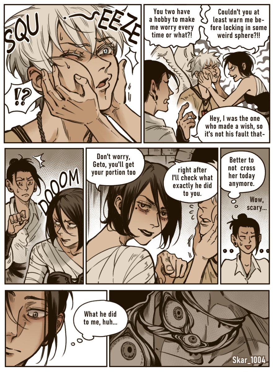 Skar_1004's tweet photo. Chapter 10 of  "Wings of Obedience" AU is here!! #satosugu 

I finished drawing it a bit later than usual hah... I'm not sure what to say because everything I want to scream about is a spoiler???🤣Ok, I won't hold you here. Please go and enjoy reading💛💛💛

 [1/6] https://t.co/rG2yJoKH0e