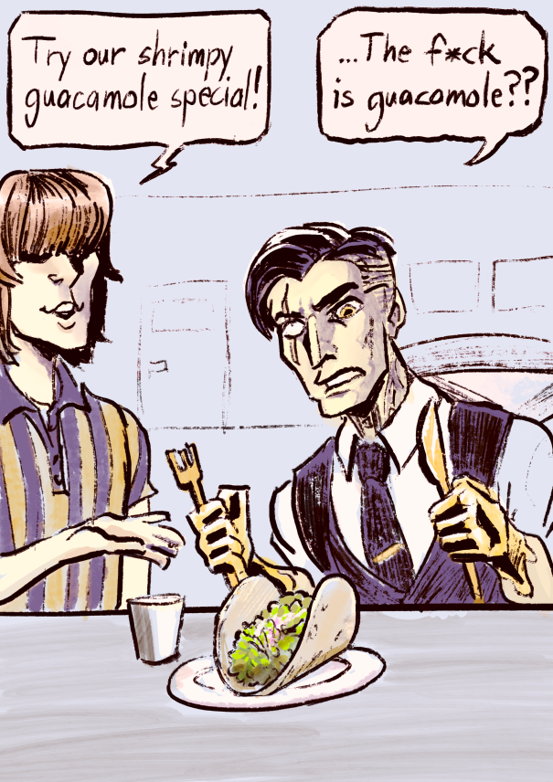Martenno_Tweets's tweet photo. Dennis serving Midas some tacos
#FortniteArt #C2S2 #FortniteSTW #SaveTheWorld https://t.co/MIHukOBAjn