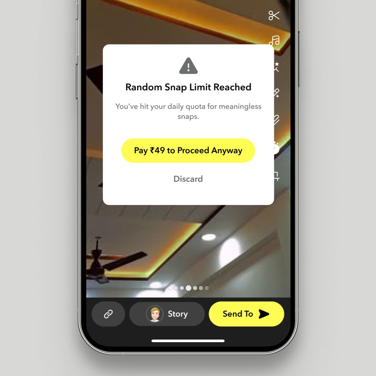 What if Snapchat asks you to pay for random snaps?