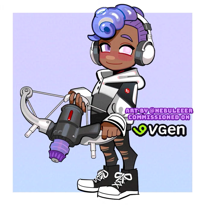 splatoon comms for @/Kyyy_spltty again ^_^#VGenComm 