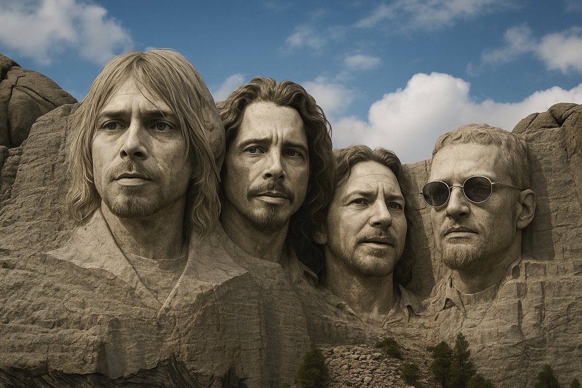 DennisLorenzo's tweet photo. My Mount Rushmore of Grunge! 🤘🏾 https://t.co/qTHaWkJPJV