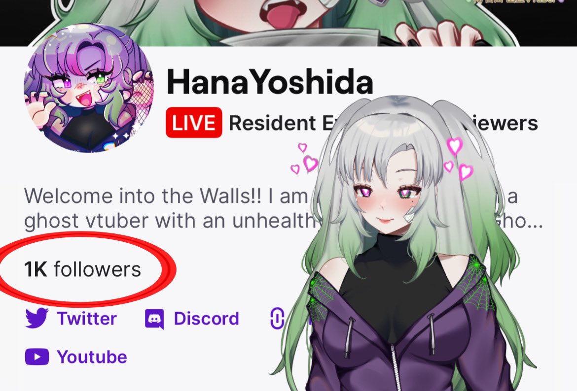 thank you guys SO MUCH for 1K followers on Twitch!! 😭😭😭💜💜💜 i never in a million years would have thought this was in store for me this year. we have grown so much recently and i am forever grateful for you guys in believing in me 💜💜 LOVE YALL THANK YOU SOSOSOSO MUCH!!!