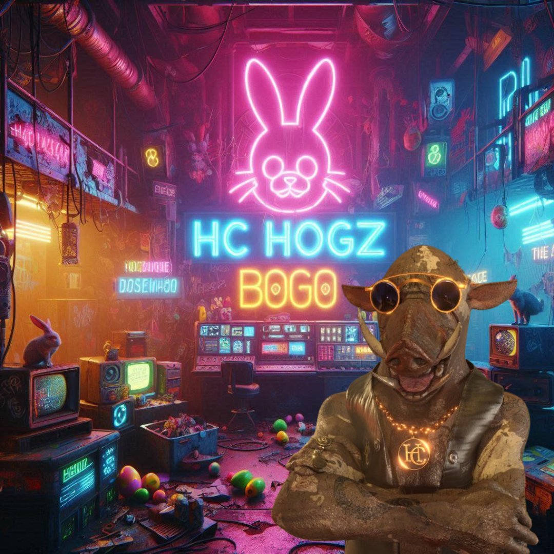 Why do they call it a long Week-end : It feels so short!
Day 2 of the 4-Day Easter Special is nearly done:

Awesome response so far... Get 2x Hogz Fully-rigged 3D NFT's for 0.019ETH AND receive 1500 Hogz Points to use in the Discord
NO BRAINER!! 
Price to increase after Easter !