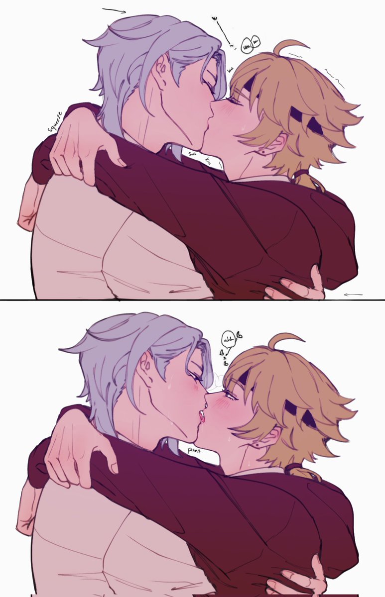 masctpu's tweet image. more kisses? #ayathoma