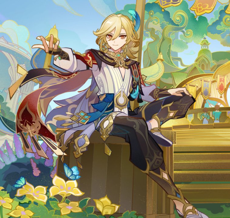 never taking complaints about kaveh being drawn not masculine enough seriously because this is literally how hoyoverse depicts him lol.