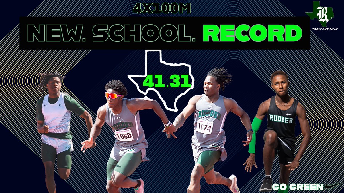 ‼️‼️STATE BOUND‼️‼️

The Boys 4x1 BREAK THE SCHOOL RECORD AGAIN!! And punch a ticket to the STATE CHAMPIONSHIPS for the 1st time in school history!! See you in Austin🔥🤠

GO GREEN🟢