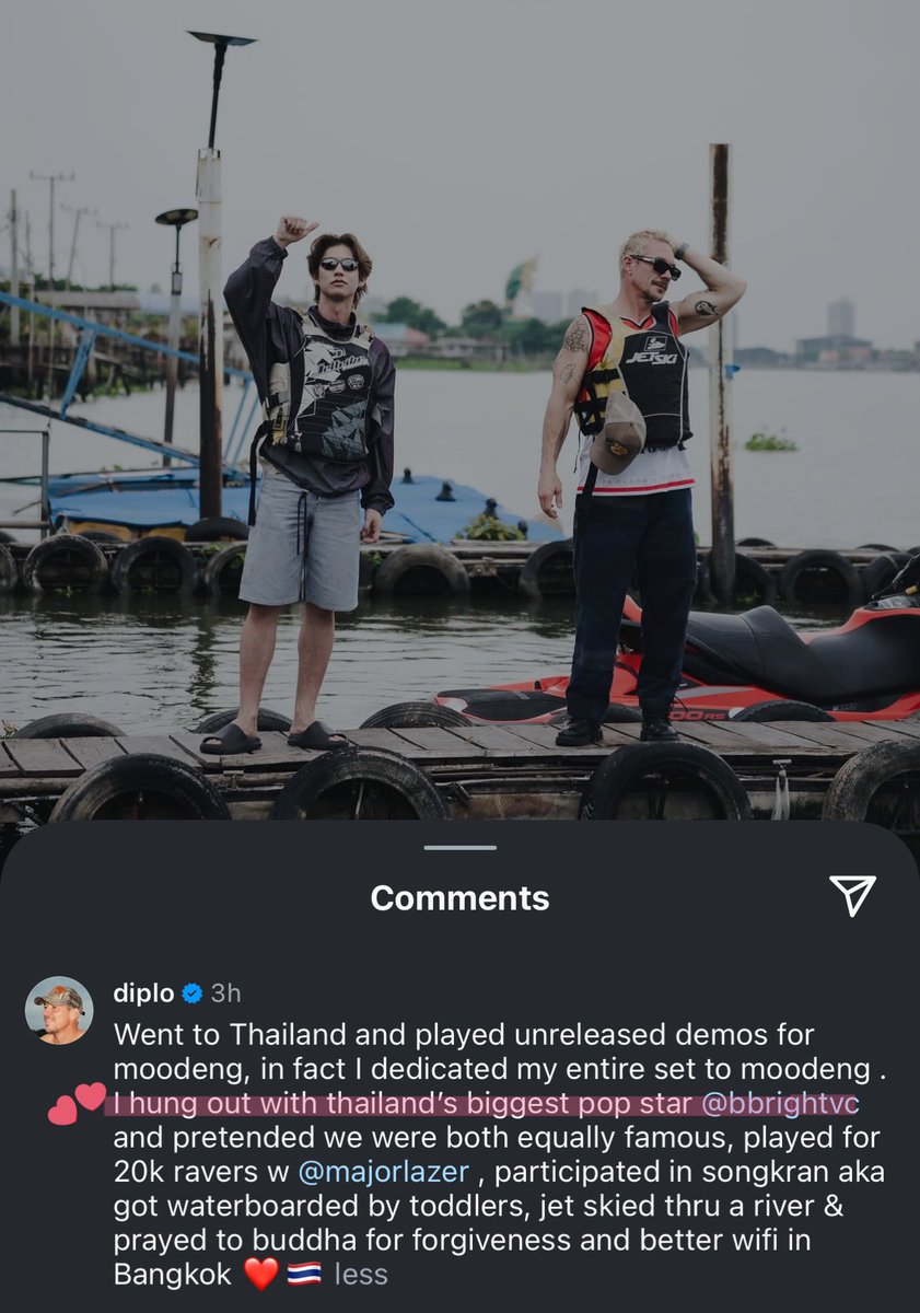 tamako_bbr's tweet photo. "I hung out with thailand's biggest pop star @bbrightvc "

omg, so proud🥺🤍

#bbrightvc @bbrightvc https://t.co/0MHzSUM6vF