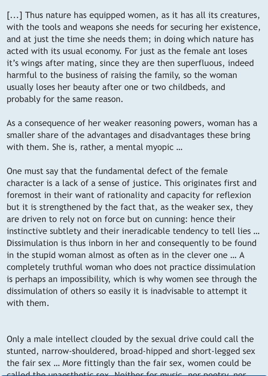 I’ve just received intel that Arthur Schopenhauer was the OG incel