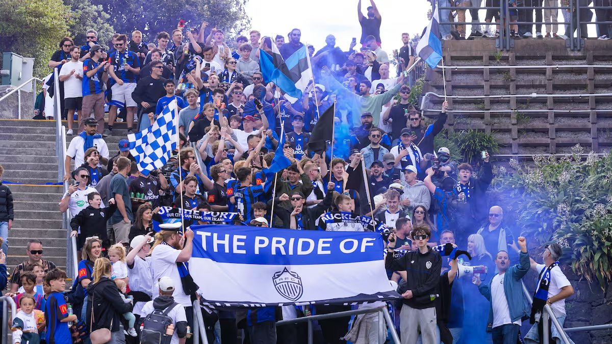 1/7 My wife rolls her eyes when I tell her I'm doing research by going to Mt Smart to watch Auckland FC play. But I think our city's new &amp; absurdly successful football team &amp; its fans might help answer a crucial sociological question. I fear I won't like the answer.