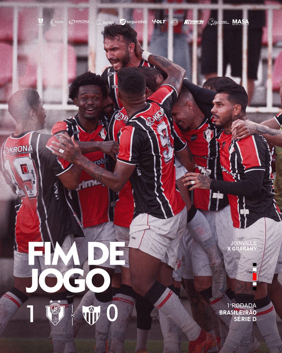 jec_online's tweet photo. VITÓRIA! ⚫️⚪️🔴

#JECxGUA | 1️⃣ x 0️⃣ | #JogaJunto #SérieD https://t.co/lDciRFGbwU