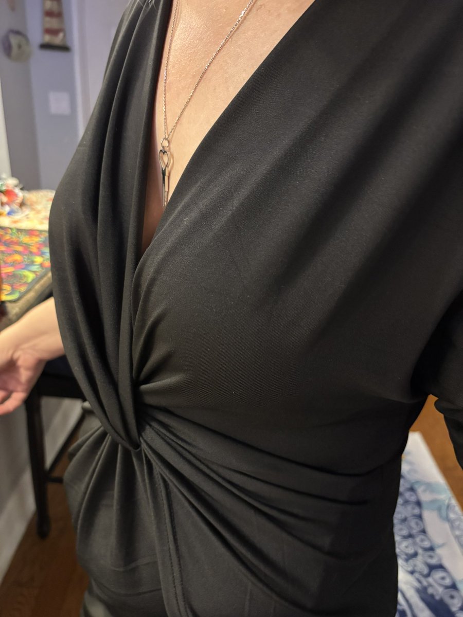 The key’s around my neck, but the lock’s still in place. Dinner party just got more interesting