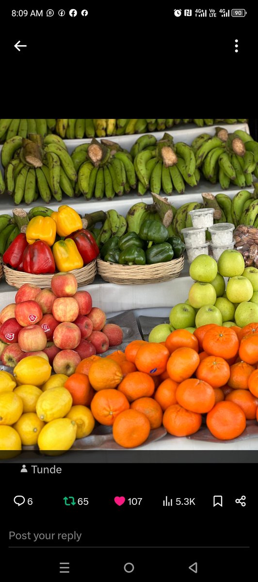 We have all types of local and foreign fruits available please send a DM to order👌👊