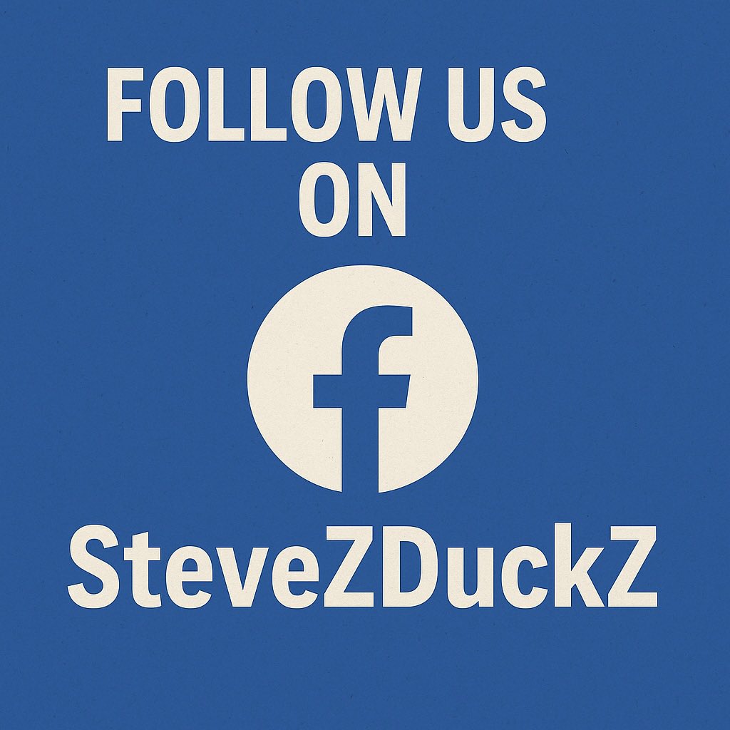 SteveZDuckZ's tweet image. Follow SteveZ DuckZ on Facebook. #facebook #followonfacebook
Facebook.com/stevezduckz2