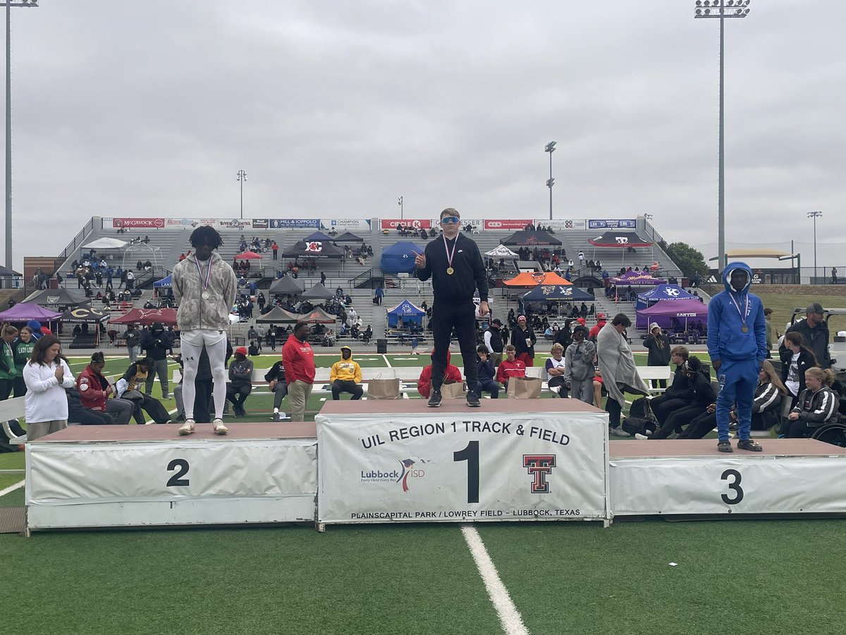 Congrats to Collin Miller for punching his ticket to Austin in the Long Jump. Regional Champ.
