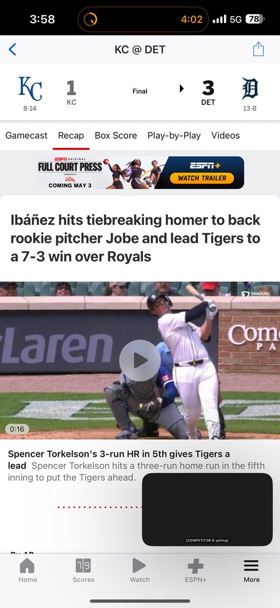 adamiscuddy's tweet photo. @espn so you gonna fix this crap or what? Lmao idk since when Jobe is Mize but alright. https://t.co/xqtPwTlHoH
