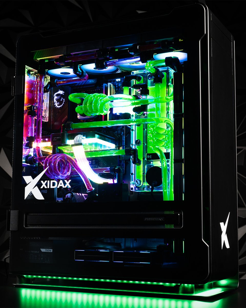 xidaxpcs's tweet photo. One of our wildest X-10 builds to ever hit the bench.
what colors would you have chosen?
#Xidax #XidaxX10 #PCMasterRace #CustomLoop #RGBBuild #LiquidCooled #TechArt #GamingRig #PCEnvy #BuiltDifferent #ShowcaseYourRig https://t.co/SZcH7qP6Ho