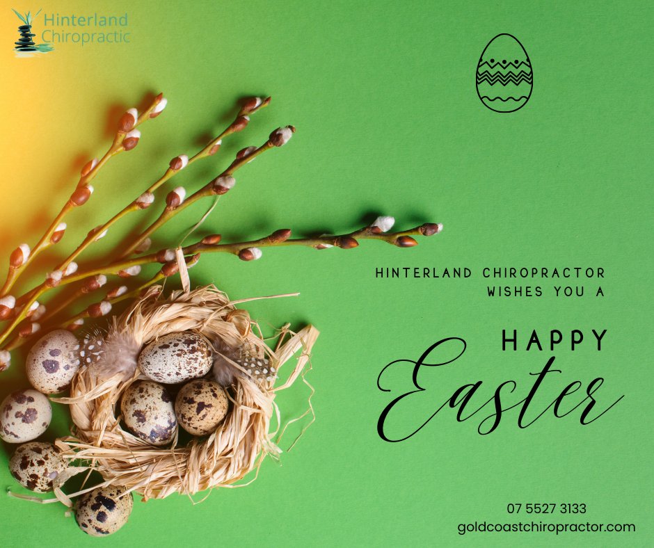 Hinterland Chiropractor wishes you all a Happy Easter!