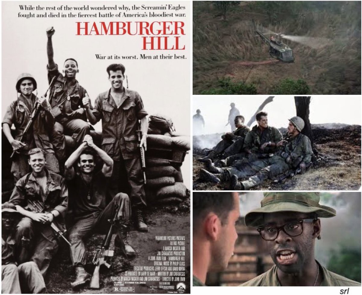 SaveRedlandLibr's tweet photo. 11pm TODAY on @Legend__Channel
The 1987 #War filmš„ āHamburger Hillā directed by #JohnIrvin & written by #JamesCarabatsos
š#MichaelPatrickBoatman #DonCheadle #DylanMcDermott #TimQuill #CourtneyBVance #StevenWeber
William Pelfrey wrote the novelised versionš in 1987 https://t.co/kXmX9ww2oI
