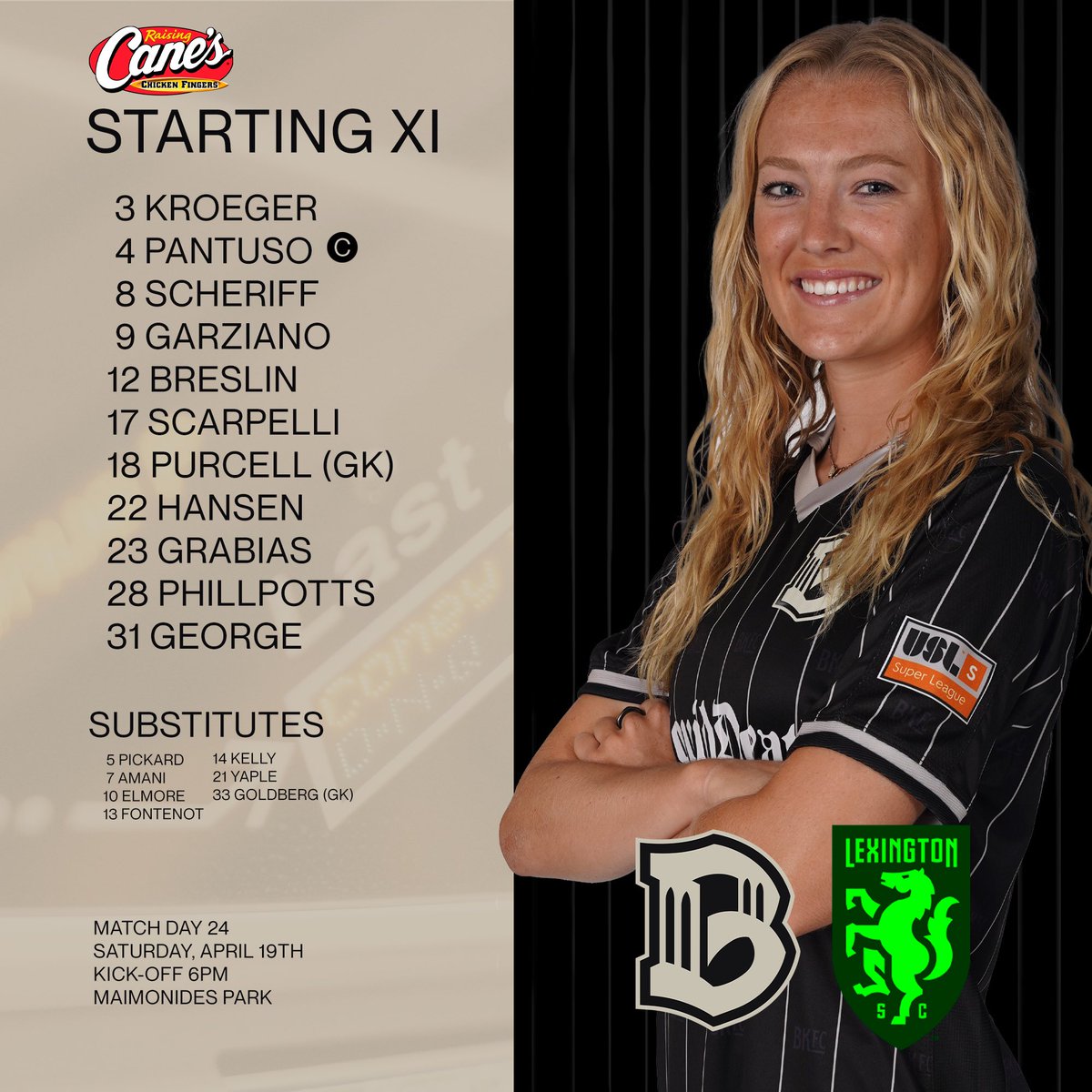 Hansen’s first Brooklyn start! 

#BrooklynFC #BKNLEX #USLSuperLeague