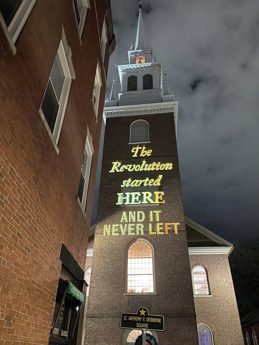 Last night was a dream!

The spirit of Revolution was alive and well in Boston.
