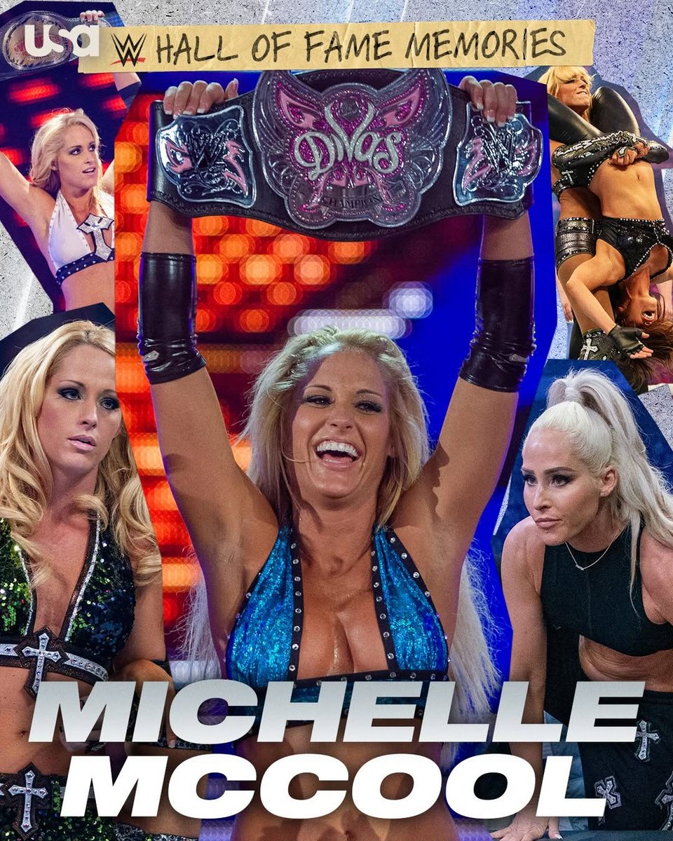 FanMccol's tweet photo. Respost from @usanetwork •••• From champion to trailblazer, her legacy speaks for itself. So proud, Michelle McCool!

#WWEHOF #MichelleMcCool #WrestleMania41 #WWEHOF2025 #wwe #WWE2K25 #WWERaw https://t.co/pd8XPmBr97