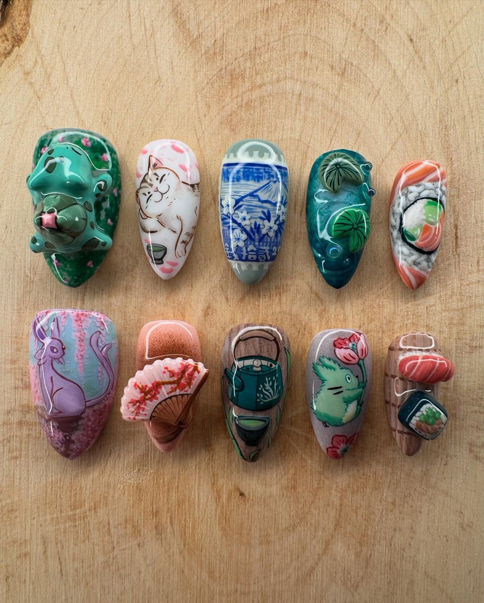 nailartchive's tweet photo. Press on nails by dwh.nails https://t.co/lwQawQhZiy
