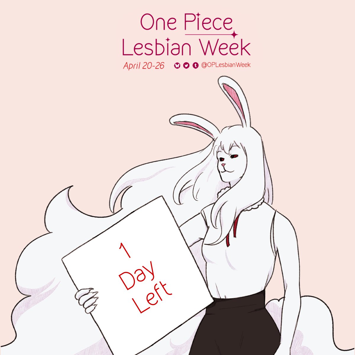 OPLesbianWeek's tweet photo. One Piece Lesbian Week starts….. tomorrow!!
We’ve got one day left until #oplesbianweek and #oplesbianweek25 begins!! https://t.co/300c6jyt4U