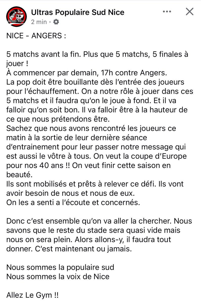 Elow__06's tweet photo. La pop a un message pour vous #OGCNice https://t.co/S2KMcUk3PP
