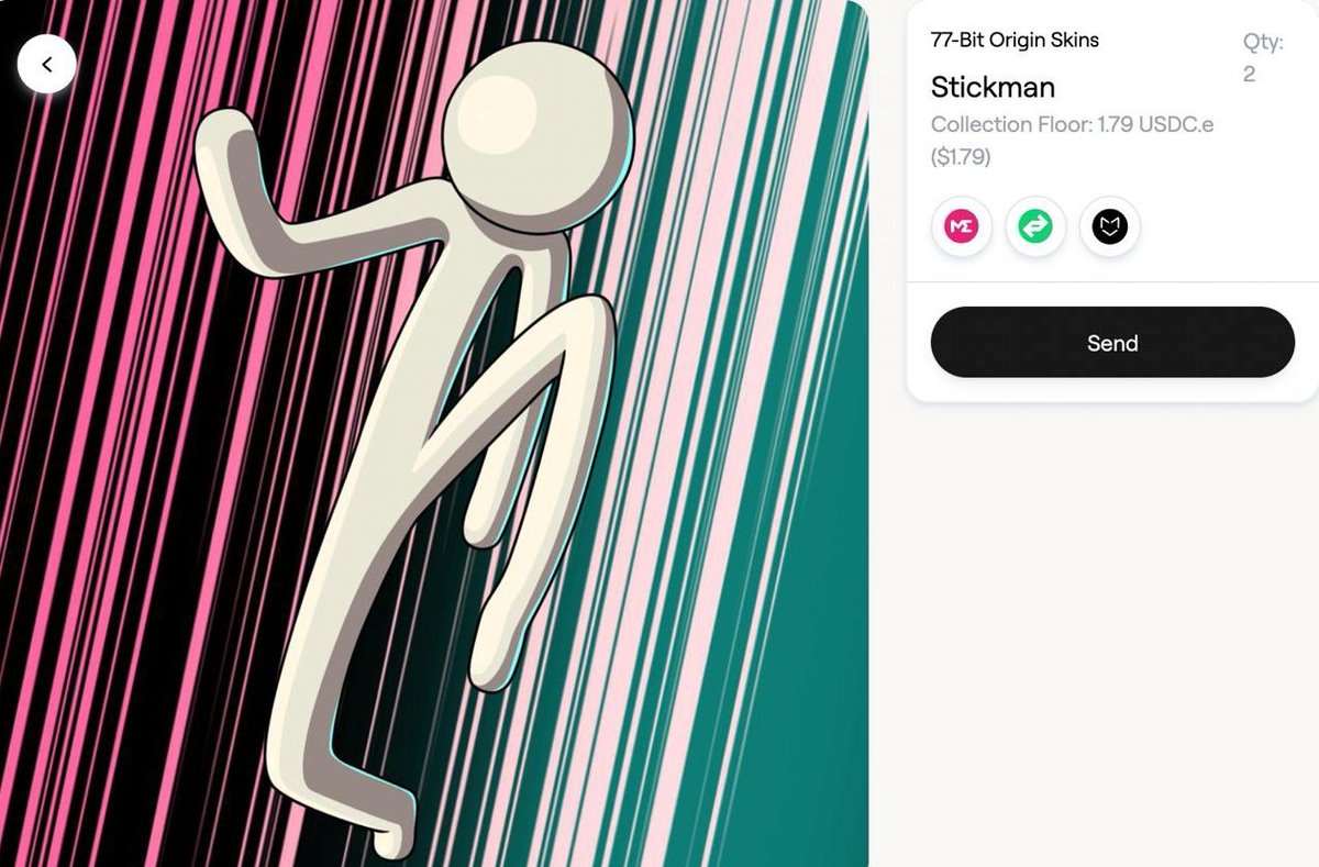 fa_se_ko's tweet photo. 🦇 Pulled 2× Stickman (1%) in @the77bit — the rarest Beta Skins NFT.
Now I’m torn:
Should I HODL both for the Quantum Core & flex power…
Or sell one for 0.04 WETH and lock the profit?
The bats are confused, help me out.
#77Bit #77BitGame #StickmanNFT #BetaSkin #CryptoGaming #Web3Gaming #QuantumCore #NoobGang #AbstractMint