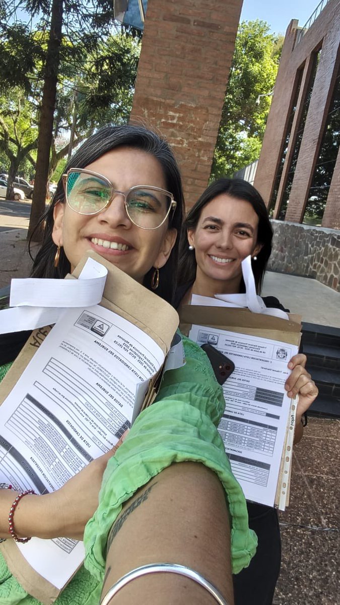 Belén y Cecilia presentando nuestras listas en toda la provincia. Esta no es una elección más, es una cruzada contra la corrupción, la estafa electoral y la idea de partido único en #misiones. Una vez más, acá estamos para ofrecerle a los misioneros una alternativa ❤️
