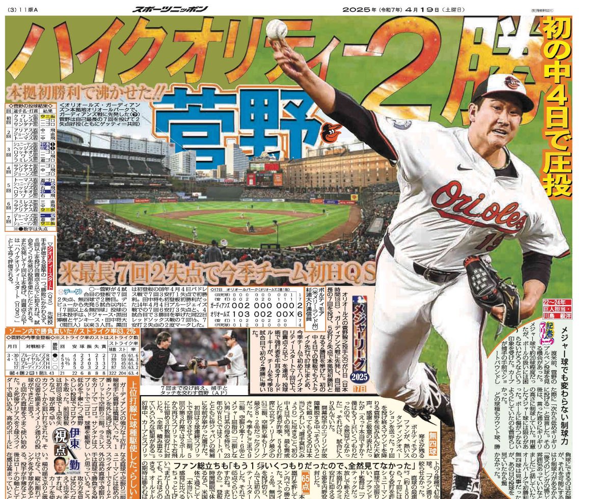 柳原直之 スポニチMLB担当 Naoyuki Yanagihara SPORTS NIPPON on