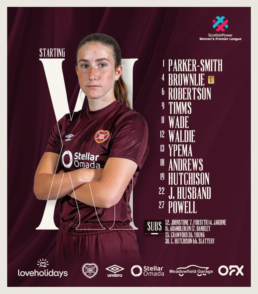 Hearts Women (@heartswomenfc) on Twitter photo ๐๐๐๐๐ ๐๐๐๐
Today's XI to face <a href="/GlasgowCityFC/">Glasgow City FC</a> at Oriam ๐ฑ๐ป ๐๐๐๐๐ ๐๐๐๐
Today's XI to face <a href="/GlasgowCityFC/">Glasgow City FC</a> at Oriam ๐ฑ๐ป