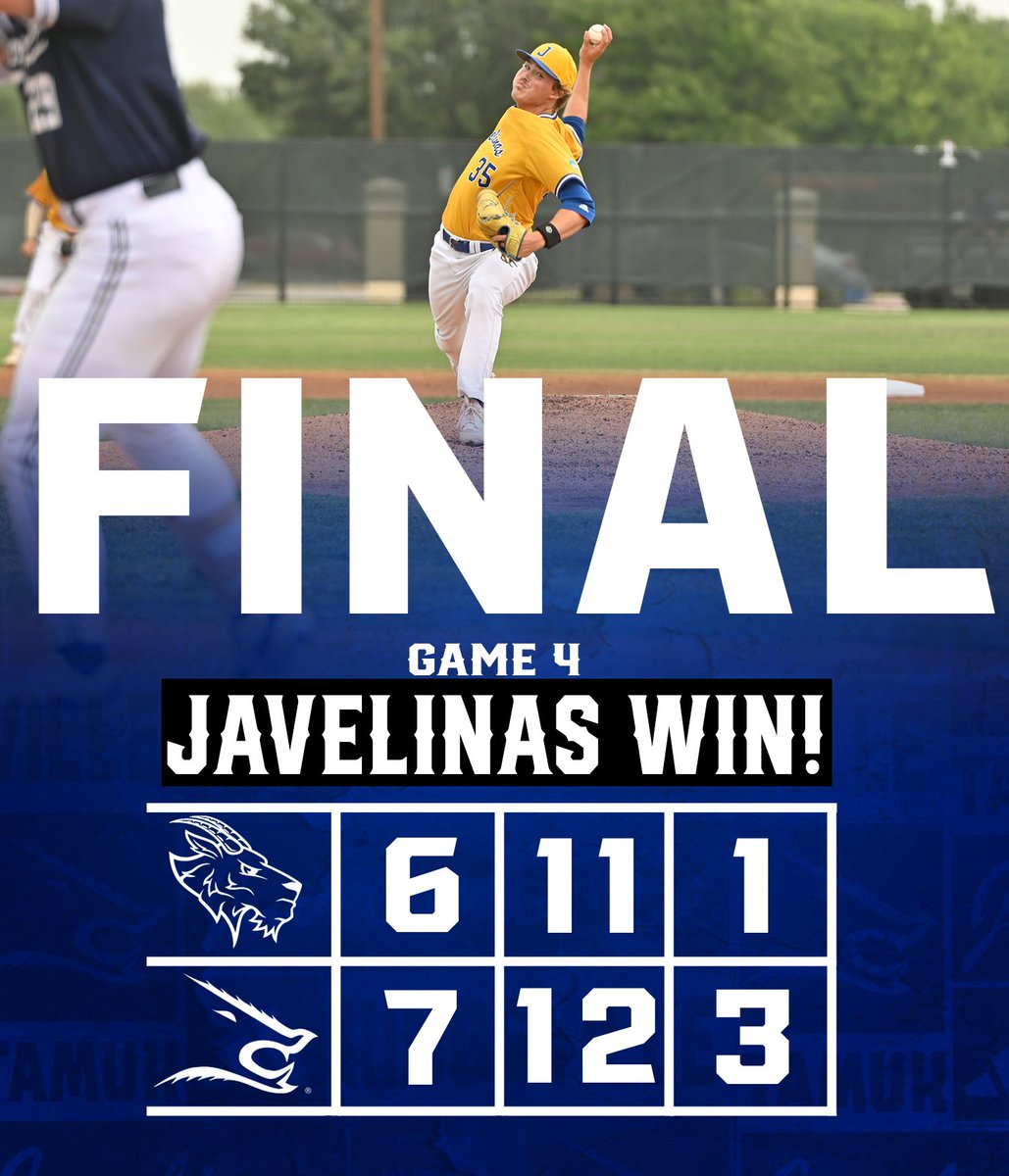 JAVLINAS WIN, JAVELINAS WIN, JAVELINAS WIN!

On Senior Day, Vincent Sanchez hits a walk-off single to get a series win over No. 21 St. Edwards!

#BackthePack