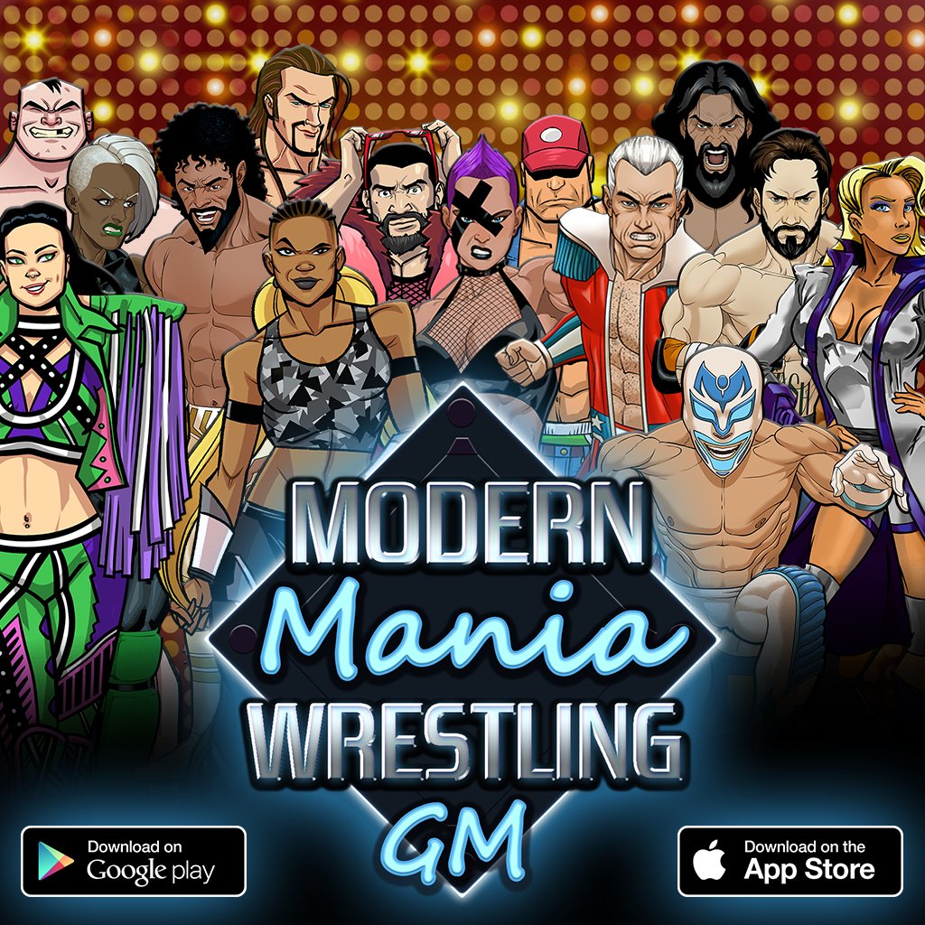 Enjoying #WrestleMania weekend? You might like MODERN MANIA WRESTLING GM!

Free-to-Play Mobile Game✅
Wrestling General Manager ✅
Hundreds of Characters ✅
Tag Teams, Feuds, Factions, More! ✅

APP STORE: apps.apple.com/us/app/modern-…

GOOGLE PLAY: play.google.com/store/apps/det…